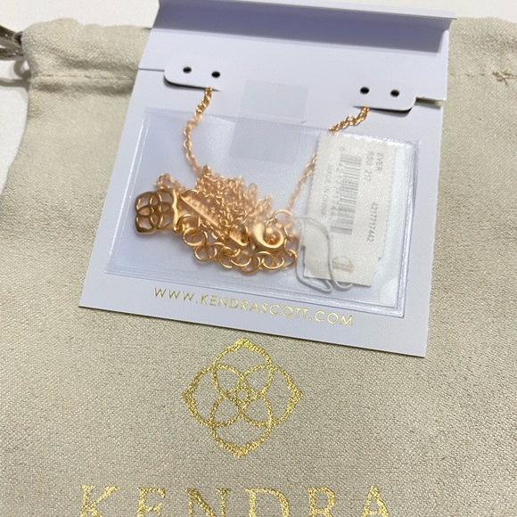 Nwt Kendra Scott Rose Gold Necklace - Picture 3 of 3